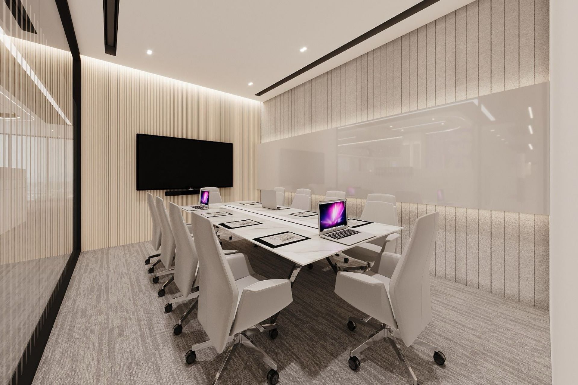 Meeting room at the Yisheng office designed by IS Design Studio