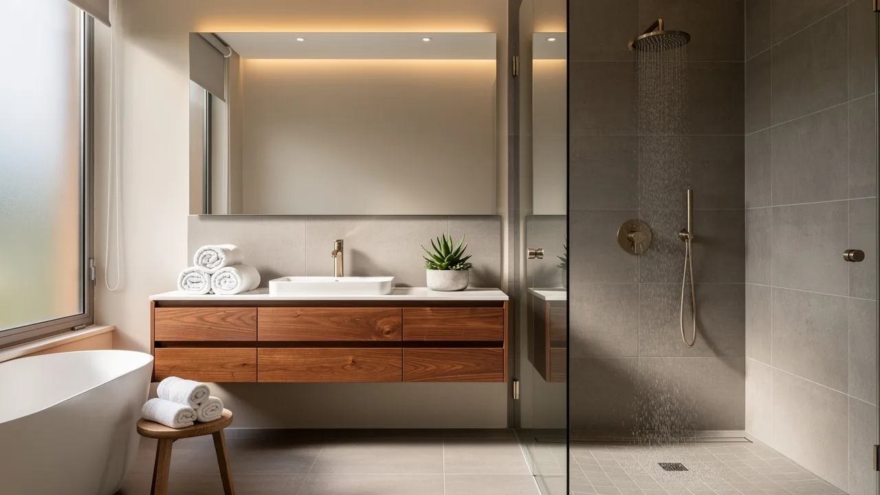 Luxurious spa-like bathroom for daily retreat