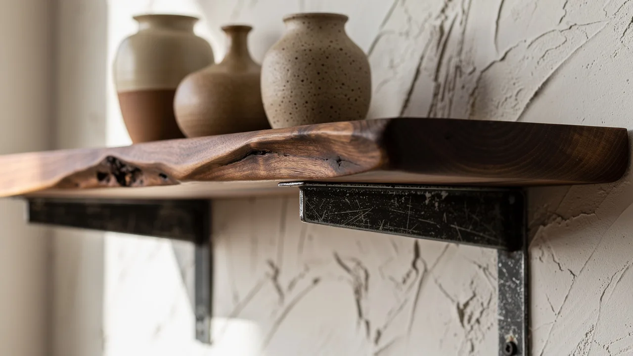 Handcrafted artisanal wood and metal details